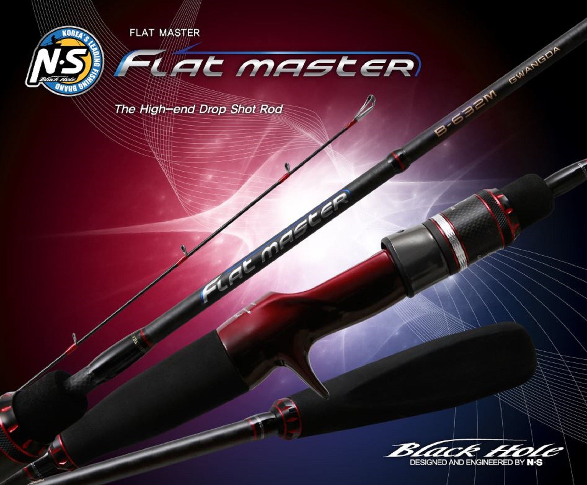 NS Black Hole Rod Baitcast Flat Master Gwangda B-652MH (4673)